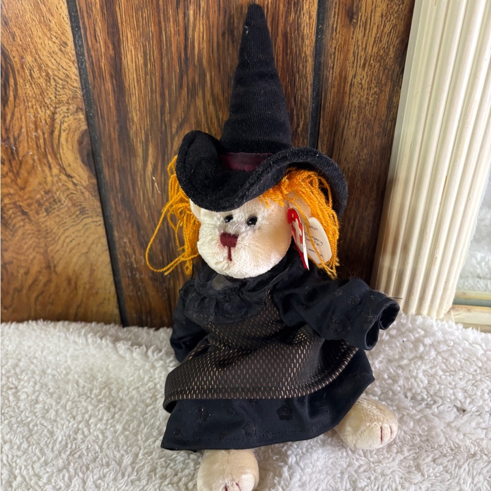 Ty Hagatha Witch Teddy Bear Costume - Black and Orange